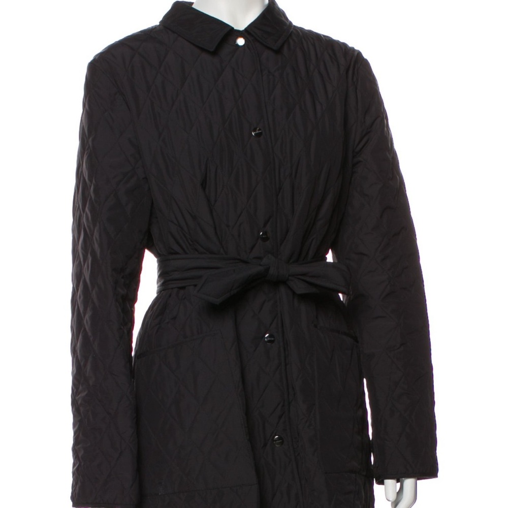 Burberry Black Striped Women’s Jacket Size Large